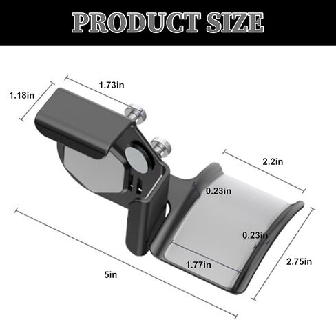 Aiivioll Adjustable Monitor Headset Stand, Headphone Holder Hook Hanger, Space-Saving Desk Organizer for Office Gaming & Study, Detachable Headphone Stand for Desk, Black in Saudi Arabia