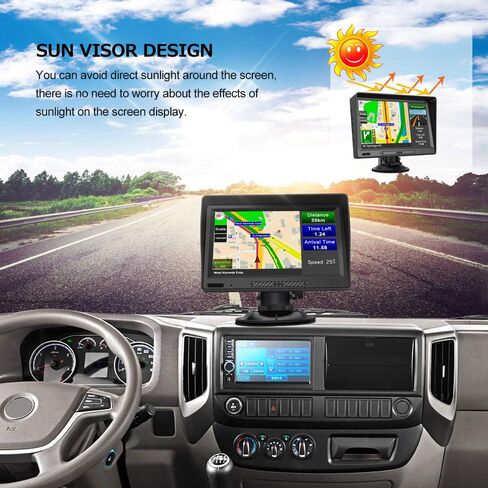 AWESAFE 9" GPS Navigator for Car Truck RV,Car GPS Navigation System with Lifetime Maps Update,Vehicle GPS with Speed and Red Light Warning in Kuwait