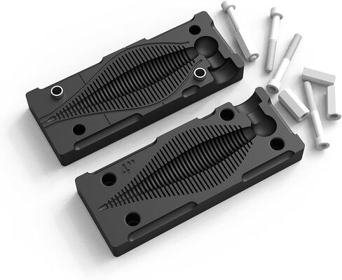 قالب طعم بلاستيكي ناعم ممتاز - قالب صنع سهل للطعم البلاستيكي الناعم المثالي منفاخ جيل 4 بوصات | لا حاجة إلى زيت إطلاق | آلة CNC | مقاومة للحرارة العالية | لا فقاعات، لا فلاش in Kuwait