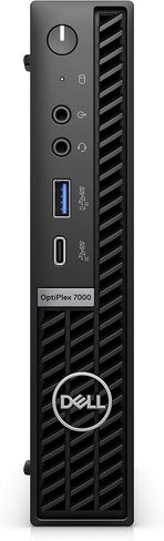 Dell Optiplex 7000 Micro Desktop (2022) | Core i7-12700T - 256GB SSD Hard Drive - 8GB RAM | 12 cores @ 4.7 GHz Win 11 Pro Black (Renewed) in Kuwait