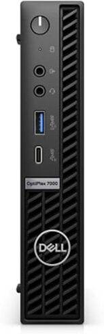 Dell Optiplex 7000 Micro Desktop (2022) | Core i7-12700T - 256GB SSD Hard Drive - 8GB RAM | 12 cores @ 4.7 GHz Win 11 Pro Black (Renewed) in Kuwait