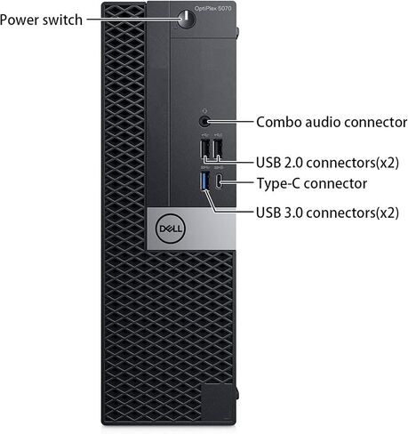 كمبيوتر مكتبي Dell OptiPlex 5070 SFF، كمبيوتر شخصي للأعمال Intel 8-Core i7-9700، ذاكرة وصول عشوائي DDR4 سعة 16 جيجابايت، SSD 512 جيجابايت، واي فاي، بلوتوث، دعم 4K، لوحة مفاتيح وماوس، Windows 11 Pro (متجدد) in Kuwait
