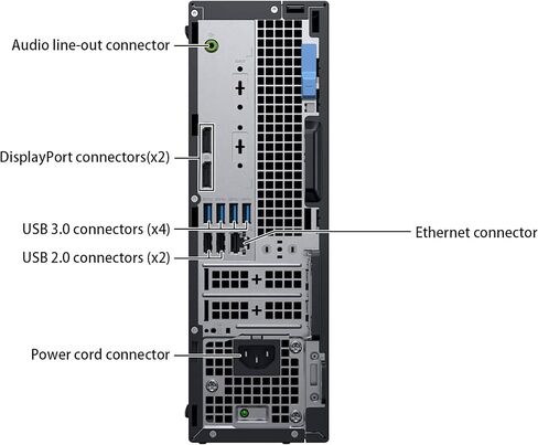 كمبيوتر مكتبي Dell OptiPlex 5070 SFF، كمبيوتر شخصي للأعمال Intel 8-Core i7-9700، ذاكرة وصول عشوائي DDR4 سعة 16 جيجابايت، SSD 512 جيجابايت، واي فاي، بلوتوث، دعم 4K، لوحة مفاتيح وماوس، Windows 11 Pro (متجدد) in Kuwait