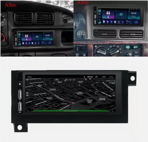 6.8 Inch Double Din Car Stereo for 1994–2002 Dodge Ram 1500 2500 3500, for Cirrus 1995-2000, for Jeep Grand Cherokee 1994-1998 2+32G Android 13 Car Radio w/Wireless Carplay Android Auto GPS WiFi SWC in Kuwait