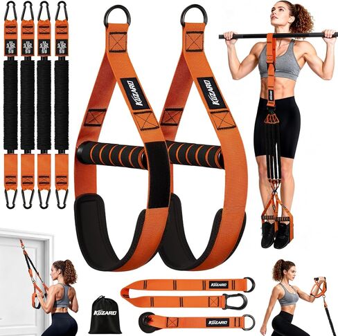 Pull Up Assistance Bands for Women, Heavy Duty Resistance Bands with Handles, Exercise Band with Door Anchor, Workout Band Set for Pull Up Bar, Full Body Sculpting,Muscle Training, Recovery, Home Gym in Saudi Arabia