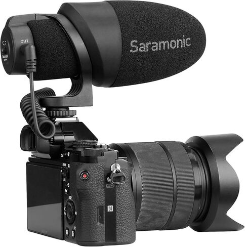 ميكروفون سارامونيك شوتجن لكاميرات DSLR، بدون مرآة، كاميرات الفيديو، الهواتف الذكية والأجهزة اللوحية (CamMic) in Saudi Arabia