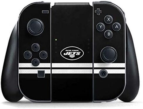 غلاف Skinit المخصص للألعاب متوافق مع وحدة تحكم Nintendo Switch Joy Con - تصميم مرخص رسميًا من NFL New York Jets Shutout in Kuwait