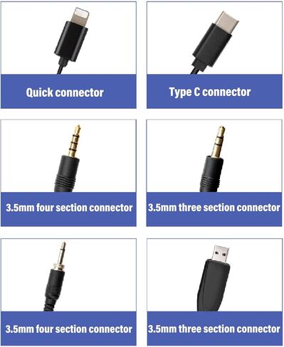 ميكروفون Yunseity USB C ذو طية صدر السترة، إسفنجة مقاومة للرياح، رقاقة تقليل الضوضاء لميكروفون Lavalier للتسجيل المباشر، قلبي فائق، أغنية K، ميكروفون ذو طية صدر السترة للهاتف الذكي مع استجابة أسرع in Kuwait