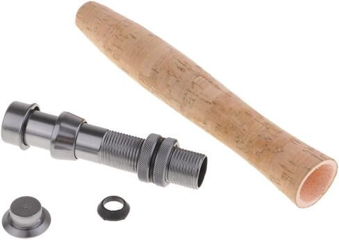 B Baosity Cork Fly Fishing Rod Handle Grip with Reel Seat for Rod Building or Repair, Model 1 in Saudi Arabia