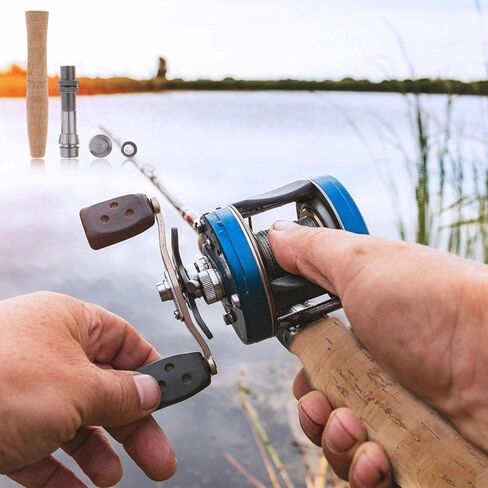 B Baosity Cork Fly Fishing Rod Handle Grip with Reel Seat for Rod Building or Repair, Model 1 in Saudi Arabia