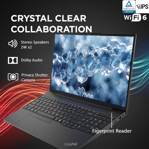 Lenovo 2026 New Generation 16" WUXGA Thinkpad E16 Business Laptop, Intel Core Ultra 5 125U, 16GB RAM, 1TB Storage(512GB SSD + 500GB External), Backlit Keyboard, Fingerprint Reader, Windows 11 Pro in Saudi Arabia