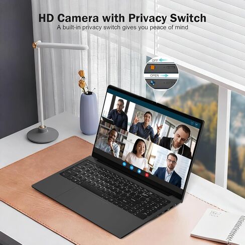 كمبيوتر محمول 15.6 بوصة FHD للطلاب AMD Ryzen 5 (Beat i5-1135G7، حتى 3.7 جيجا هرتز) 16 جيجا بايت رام 512 جيجا بايت SSD، Radeon Vega 8 GPU للألعاب مع شحن سريع 65 وات BT5.0 كاميرا ويب مصراع الخصوصية Numpad للدراسة المنزلية والمكتبية in Kuwait
