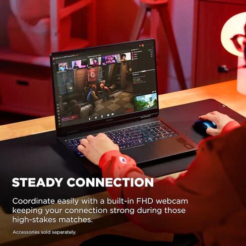HP OMEN 16 inch Slim Gaming Laptop, 1920 x 1200 Display, Intel Core Ultra 7-255H, NVIDIA GeForce RTX 5060 GPU (8 GB Dedicated), Windows 11 Home，W/HDMI Cable (16GB RAM | 1TB PCIe SSD) in Kuwait