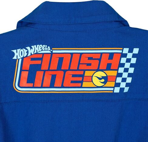Hot Wheels Twill Racing Zip Up Coverall Infant to Big Kid Sizes (12 Months - 8) in Saudi Arabia