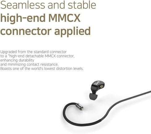 شاشات Sonicast PROII الاحترافية داخل الأذن (IEM) مع USB-C DAC، سماعات أذن مرجعية لمحرك SF من الجيل الخامس للموسيقيين والاستوديو، صوت سلكي عالي الدقة (أسود) in Kuwait