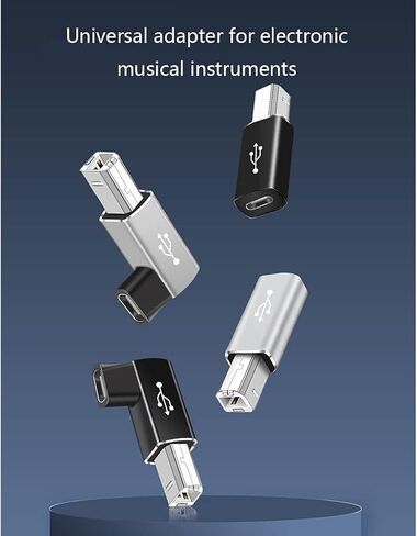 نوع C تحويل إلى محول USB C مربع لطابعة الطبل الإلكترونية واجهة محول MIDi أنثى البيانو in Kuwait