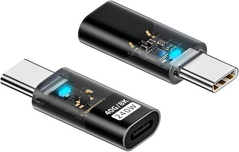 نوع C أنثى إلى USB C ذكر محول محولات تمديدات مزامنة البيانات 40 جيجابت في الثانية 8K @ 60 هرتز محول الشحن لأجهزة الكمبيوتر المحمولة الهاتف شحن سريع in Kuwait