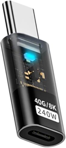 نوع C أنثى إلى USB C ذكر محول محولات تمديدات مزامنة البيانات 40 جيجابت في الثانية 8K @ 60 هرتز محول الشحن لأجهزة الكمبيوتر المحمولة الهاتف شحن سريع in Kuwait
