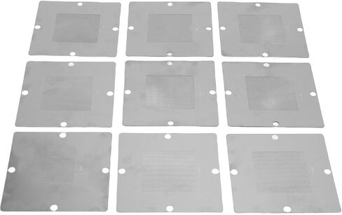 SUNGOOYUE 90x90mm BGA Repair Stencils for Laptops, 304 Stainless Steel Stencils for BGA Rework Station Electronics Repair] in Kuwait