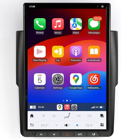 Android 13 Car Radio for Dodge Ram 1500/2500/3500/4500/5500 (2019-2025) New Body Style Stereo Upgrade 14.4 Inch Screen Qualcomm 8 Core 8G+128G Built-in Carplay/Android Auto in Kuwait