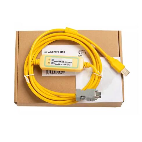 USB-ASD-CNUS0A08 for ASDA-B2/AB E3 B3 Servo Drive Programming Data Download Cable Support XP WIN7/ 8/10/11 Gold-Plated Plug High-Speed and Stable Model FT232RL Chip Yellow 3 Meter in Saudi Arabia