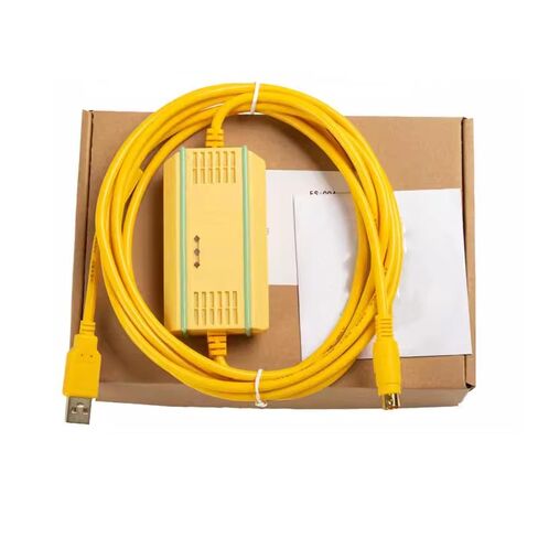 USB-IVC+ لسلسلة IVC1/IVC2 كابل برمجة PLC كابل برمجة كابل تنزيل كابل مطلي بالذهب عالي السرعة نموذج عزل كهرومغناطيسي FT232RL رقاقة صفراء 3 متر in Kuwait