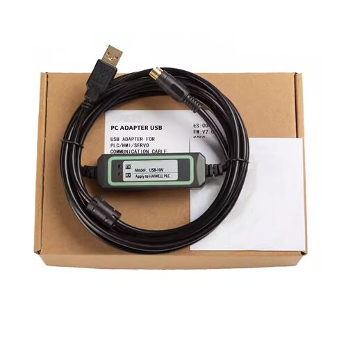 USB-HW for PLC Debugging Cable E/S/H/C/T Programming Cable Communication Download Cable Gold-Plated High Speed Stable Model FT232RL Chip Black 3 Meter in Saudi Arabia