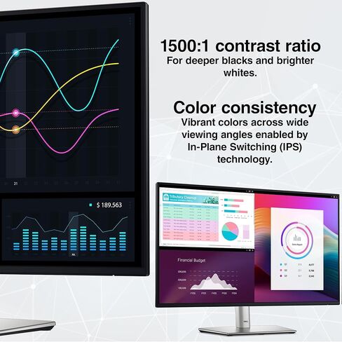 Dell P2425H 24″ Full HD (1920×1080) IPS LED 100Hz Monitors (x2) Dual Display Productivity Setup, Comfortview Plus, Anti-Glare Panel + 2 × USB-C Cables + Cleaning Kit in Kuwait