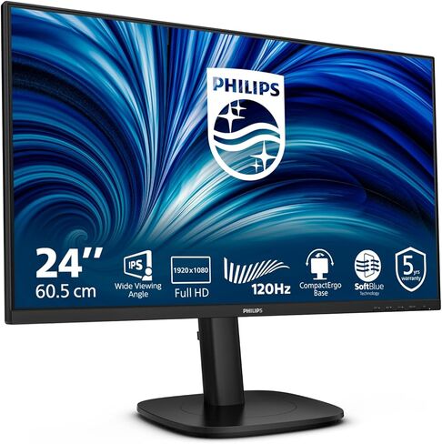 Philips 3000 series 24B2N3200J/00 شاشة كمبيوتر 60.5 سم [23.8] 1920 x 1080 بكسل Full HD LCD Nero (Philips 24B2N3200J - 3000 Series - شاشة LED - 24 [23.8 visualizzable] - 1920 0 x 10 80 Full HD [1080) in Kuwait