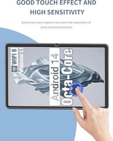 [عبوتان] واقي شاشة لجهاز DigiLand S10 Tablet 10.1 بوصة من الزجاج المقوى، واقي شاشة لجهاز DigiLand S10 10.1 بوصة مضاد للخدش وحساس وصلابة 9H in Kuwait