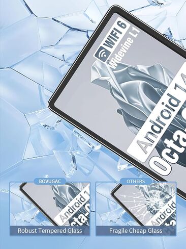 [عبوتان] واقي شاشة لجهاز DigiLand S10 Tablet 10.1 بوصة من الزجاج المقوى، واقي شاشة لجهاز DigiLand S10 10.1 بوصة مضاد للخدش وحساس وصلابة 9H in Kuwait