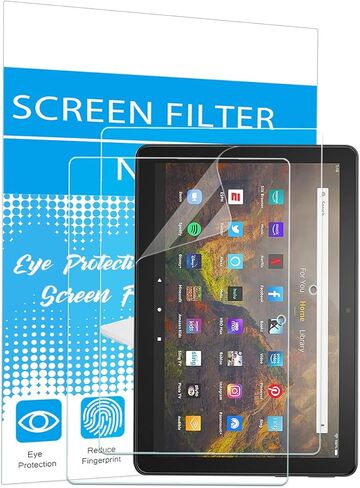 واقي شاشة i-Tensodo مكون من 3 قطع لجهاز Fire HD 10 / HD 10 Plus مقاس 10.1 بوصة (2023/2021، الجيل الثالث عشر/الحادي عشر)، فلتر شفاف عالي الوضوح، مضاد للخدش in Saudi Arabia