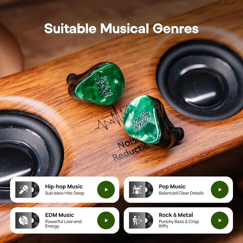 Linsoul Punch Audio Portazo 1DD + 2 Planar Driver in Ear Monitor, HiFi Wired IEM Earphones,Basshead Studio Monitoring & Gaming Earbuds with Detachable 3.5/4.4mm Cable for Musicians Audiophiles in Kuwait