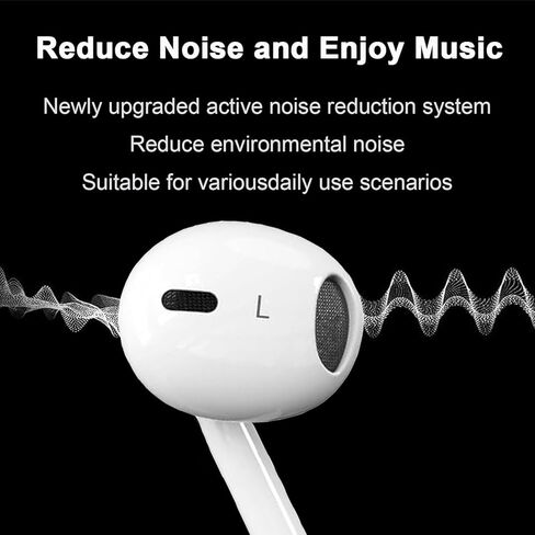 2 Pack for iPhone Headphones Wired Earbuds, in-Ear Headphones with Lighting Connector, Earphones Built in Microphone & Volume Control, Compatible with iPhone 14 13 12 11 XR XS X 8 7 Pro Pro Max Plus in Saudi Arabia