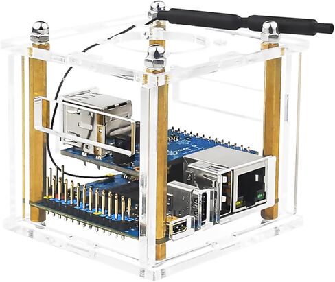 حافظة RPI عالية الأداء ذات فتحات تهوية كاملة من الأكريليك الشفاف مع مروحة تبريد لـ Orange Pi Zero 3 in Kuwait