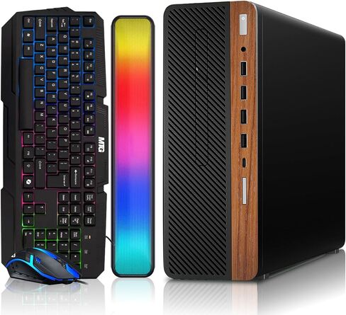 كمبيوتر مكتبي HP Dark Dual Premium - Intel Core i5، ذاكرة الوصول العشوائي 16 جيجابايت، 512 جيجابايت SSD، شاشة منحنية 32 بوصة، لوحة مفاتيح RGB مع مفتاح AI Copilot وماوس، مكبر صوت RGB، Windows 11 (متجدد) in Kuwait