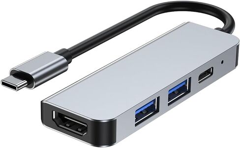 محور 4 في 1 من النوع C، محول من النوع C إلى HDTV، يدعم تلفزيون 4K UHD، توصيل طاقة PD 100W، متوافق مع USB 3.0 وUSB 2.0، قاعدة توصيل HDTV in Saudi Arabia