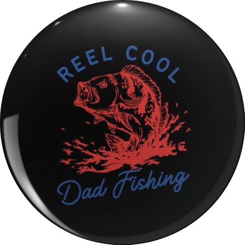 Vintage Usa Flag Fathers Day Fishing Reel Cool, Reel Cool Dad Fishing father's day gifts Pin Lapel Pin Cute Brooch Pins Badges 0.75" in Saudi Arabia