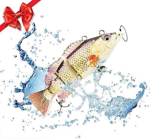 UFISH, 3.5" Robotic Swimming Fishing Lure - Self Swimming Electronic Fishing Lures - USB Rechargeable Lure for Freshwater & Saltwater - Best Fishing Bait for Bass Pike Musky in Saudi Arabia