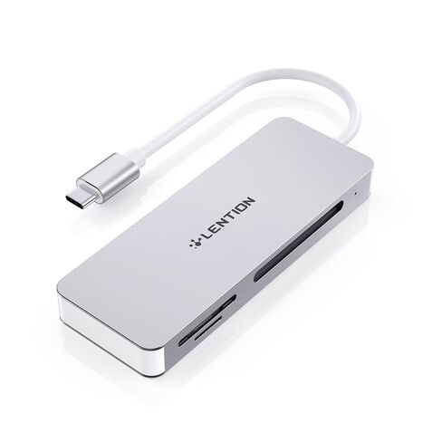 USB C to CF/SD/Micro SD Multi-Card Reader, SD 3.0 Card Adapter Compatible 2025-2016 for MacBook Pro 13/15/16, 2025-2018 Mac Air/iPad Pro/Surface, Iphone15, More (CB-C12, Silver) in Saudi Arabia