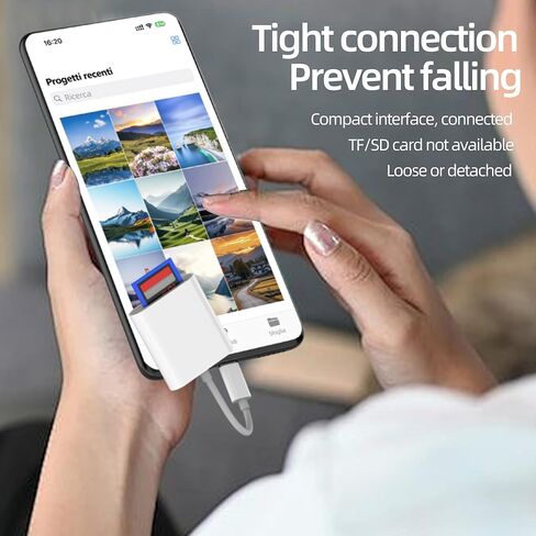 SD Card Reader for Iphone 17 16 15 Pro Max(2in1)USB C to Micro SD Adapter Camera Type C Android for Apple Memory Computer TF Plug for Ipad Compatible with Samsung Phone Macbook Fast Transfer converter in Saudi Arabia