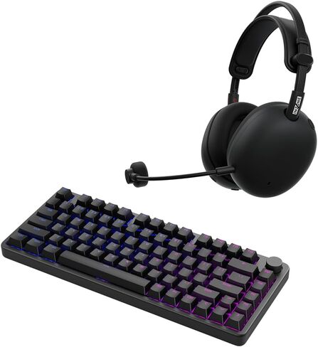 Sony INZONE H9 II Wireless Noise Canceling Gaming Headset (Black) + Gaming Keyboard in Saudi Arabia