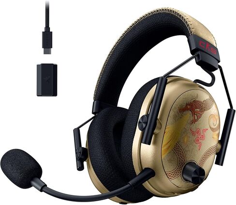 سماعة الألعاب Razer BlackShark V3 Pro Wireless ANC لأجهزة Xbox: محرك 50 ملم - 2.4 جيجا هرتز، بلوتوث، USB، 3.5 ملم - تعمل مع أجهزة الكمبيوتر الشخصية، Mac، PS5، Nintendo Switch - عمر بطارية طويل - أبيض (متجدد) in Saudi Arabia