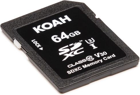 Koah Ultimate 64GB SDXC Memory Card Class10 U3 V30 UHS-I (10-Pack) Bundle with Card Reader (11 Items) in Saudi Arabia