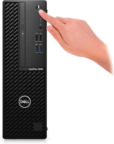 كمبيوتر مكتبي Dell OptiPlex 3000 3080 - Intel Core i5 الجيل العاشر i5-10505 Hexa-core (6 Core) 3.20 جيجا هرتز - 8 جيجا بايت رام DDR4 SDRAM - 256 جيجا بايت NVMe M.2 PCI Express M.2 SSD - عامل شكل صغير - أسود in Kuwait