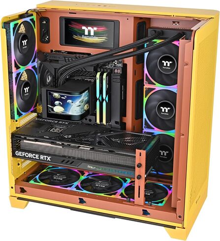 مبرد سائل لوحدة المعالجة المركزية Thermaltake MAGcurve 360 ​​Ultra؛ متوافق مع إنتل/إيه إم دي؛ 3 × 120 مم 500 ~ 2500 دورة في الدقيقة TOUGHFAN EX ARGB؛ ماج فورس 2.0؛ 6.67 بوصة AMOLED 60 هرتز؛ شفرات مروحة قابلة للتبديل؛ TT RGB Plus 3.0؛ CL-W453-PL12SW-A in Saudi Arabia