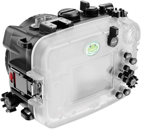 غطاء Mcoplus تحت الماء لهاتف Sony ZV-E10 مع عدسة FE E 3.5-5.6 PZ16-50 OSS، [40M/130FT] جراب مبيت سكوبا مقاوم للماء لهاتف Sony Alpha ZV-E10، مع مستشعر تسرب مدمج in Saudi Arabia