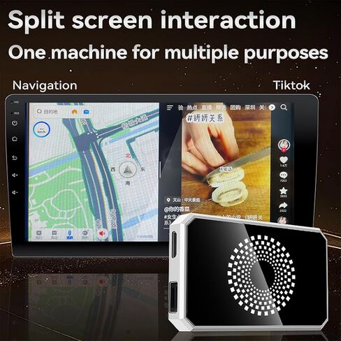 محول لاسلكي Autolink Ai Magic Box 3 في 1 لتشغيل السيارة لبث Netflix/YouTube/TikTok، التوصيل والتشغيل، واي فاي مزدوج النطاق، إعداد سهل، محرك أقراص USB لاسلكي يدعم السيارة لهاتف iPhone 10+ وAndroid 13+ in Saudi Arabia