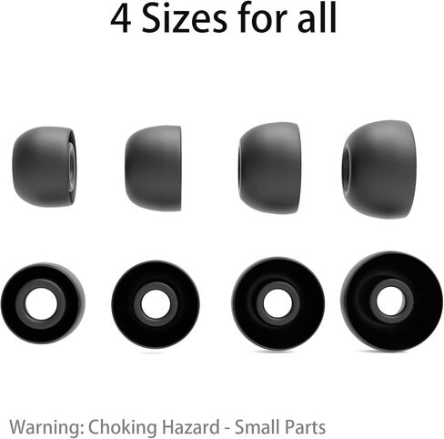 [8 أزواج] أطراف أذن بديلة لـ Bmanl T16، مع مجموعة تنظيف 3 في 1، وأطراف أذن من السيليكون (XS/S/M/L) in Kuwait