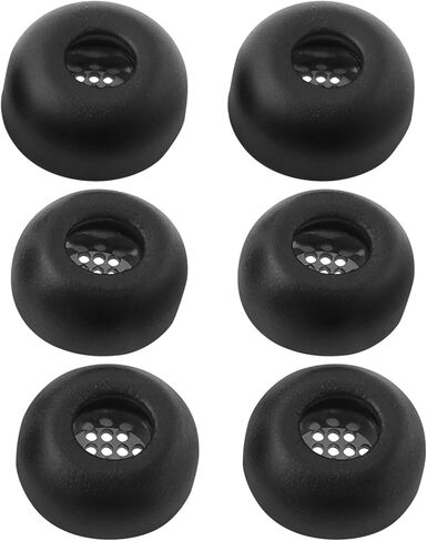 3 أزواج من وسائد الأذن المتوافقة مع Galaxy Buds 3 Pro S/M/L وسائد سماعات الأذن 7.3x10.7 ملم 7.6x11.3 ملم 7.7x12.5 ملم سيليكون أسود in Saudi Arabia